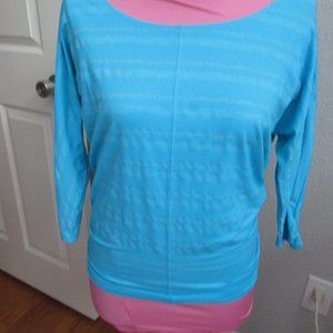 Athleta Shimmer Stripe top, NWOT, Sz Sm